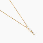 Collier Estela Plaque Or Jaune Oxyde De Zirconium - Colliers Femme | Histoire d&rsquo;Or