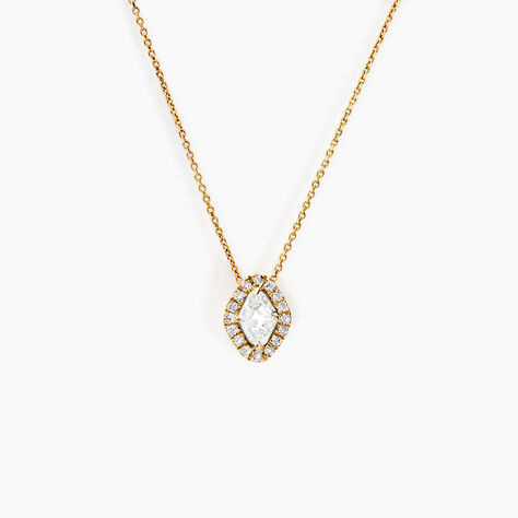 Collier Collection Icone Or Jaune Diamant Synthétique - Colliers Femme | Histoire d’Or