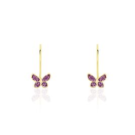 Boucles D'oreilles Pendantes Or Jaune Alyssia - Boucles d'oreilles pendantes Enfant | Histoire d’Or