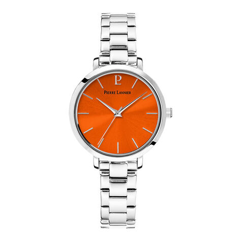 Montre Pierre Lannier Chouquette Orange - Montres Femme | Histoire d&rsquo;Or