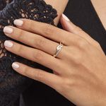 Bague Seraphia Or Jaune Diamant - Bagues avec pierre Femme | Histoire d&rsquo;Or