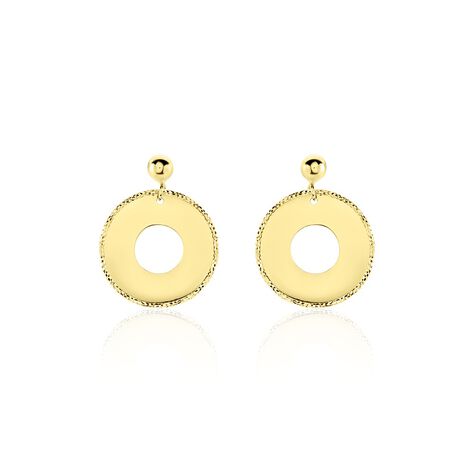 Boucles D'oreilles Pendantes Or Jaune Amaranthie - Boucles d'oreilles pendantes Femme | Histoire d’Or