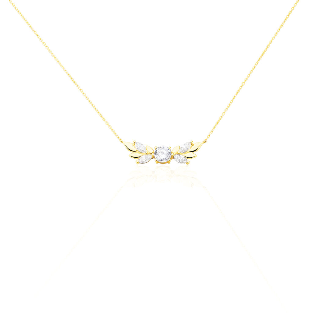 Collier Alexine Or Jaune Oxyde De Zirconium - Colliers Femme | Histoire d&rsquo;Or