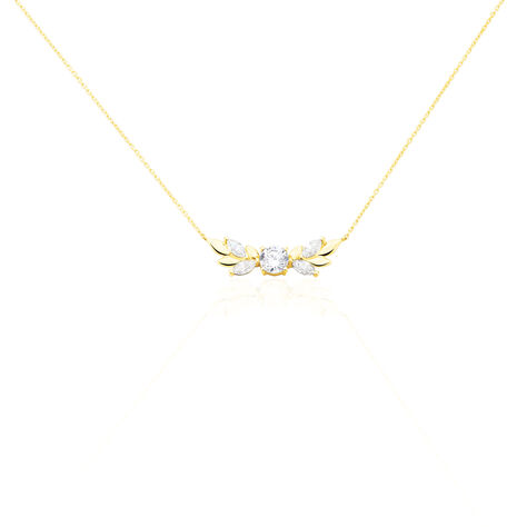 Collier Alexine Or Jaune Oxyde De Zirconium - Colliers Femme | Histoire d&rsquo;Or