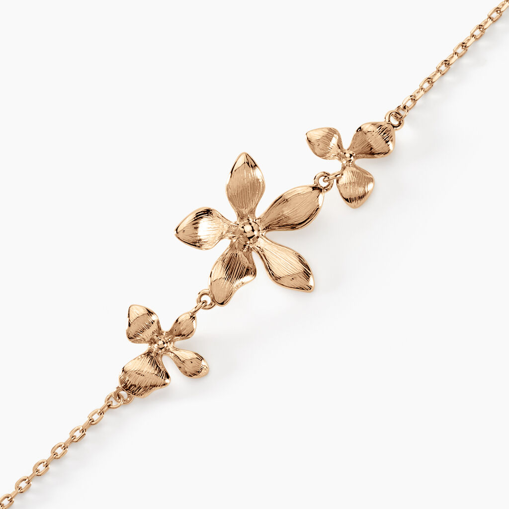 Bracelet Zinnia Plaqu&eacute; Or Jaune - Bracelets Femme | Histoire d&rsquo;Or