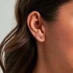 Boucles D'Oreilles Puces Bonifaz Or Jaune Oxyde De Zirconium - Clous d'oreilles Femme | Histoire d&rsquo;Or