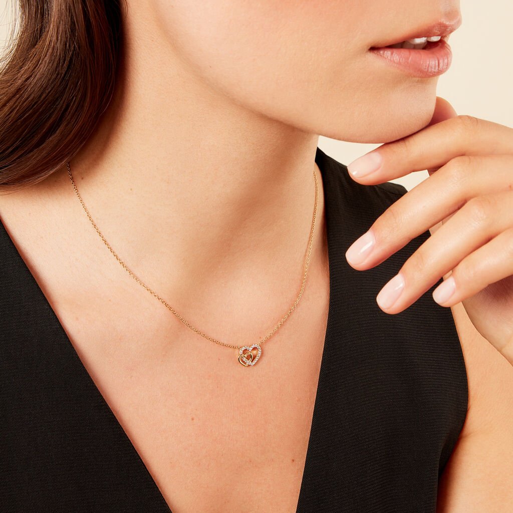 Collier Donatiane Argent Jaune Oxyde De Zirconium - Nouveautés Femme | Histoire d’Or