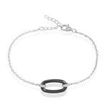 Bracelet Greta Argent Blanc C&eacute;ramique Et Oxyde De Zirconium - Bracelets Femme | Histoire d&rsquo;Or