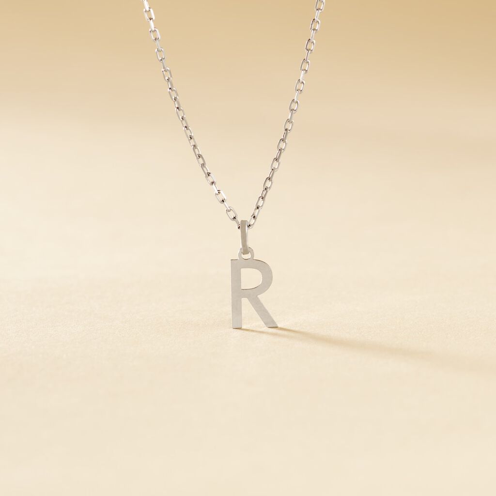 Pendentif Ionia Lettre Or Blanc - Pendentifs Famille | Histoire d’Or