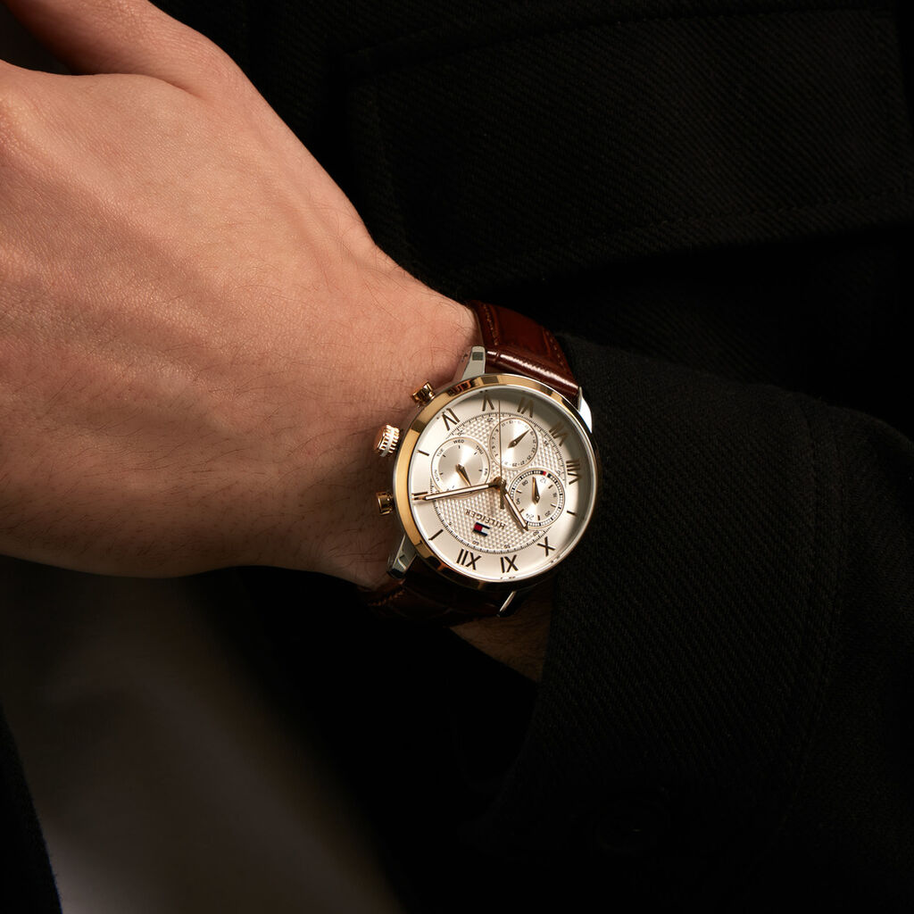 Montre Tommy Hilfiger Th-Oxford Argent&eacute; - F&ecirc;te des p&egrave;res Homme | Histoire d&rsquo;Or