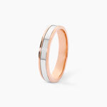 Alliance Hevan Ruban Or Bicolore - Alliances Unisex | Histoire d&rsquo;Or