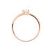 Bague Solitaire Dayna Or Rose Oxyde De Zirconium - Bagues solitaires Femme | Histoire d’Or