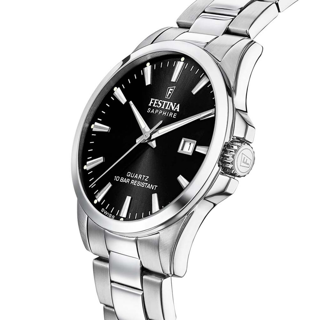 Montre Festina Swiss Made Noir - Montres suisses Homme | Histoire d’Or