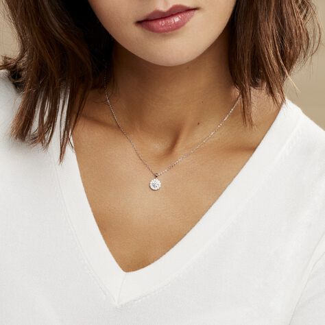 Collier Princess Argent Blanc Oxyde De Zirconium - Colliers fantaisie Femme | Histoire d’Or