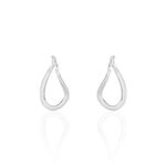 Cr&eacute;oles Argent Blanc Olivia - Boucles d'oreilles cr&eacute;oles Femme | Histoire d&rsquo;Or