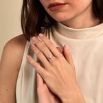 Bague Uland Or Jaune Oxyde De Zirconium - Bagues avec pierre Femme | Histoire d&rsquo;Or