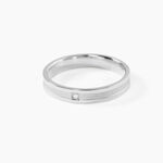Alliance Juni Or Blanc Diamant - Alliances Unisex | Histoire d&rsquo;Or