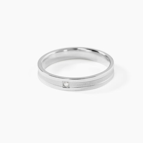 Alliance Juni Or Blanc Diamant - Alliances Unisex | Histoire d&rsquo;Or