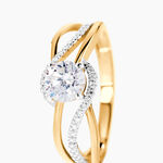 Bague Mavriki Or Jaune Oxyde - Bagues solitaires Femme | Histoire d&rsquo;Or