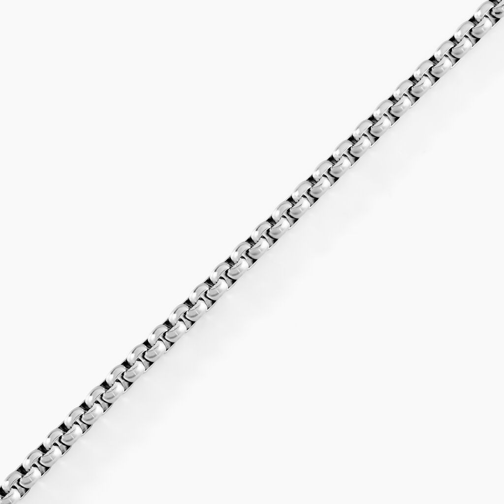 Bracelet Emrick Acier Blanc - Bracelets chaîne Homme | Histoire d’Or