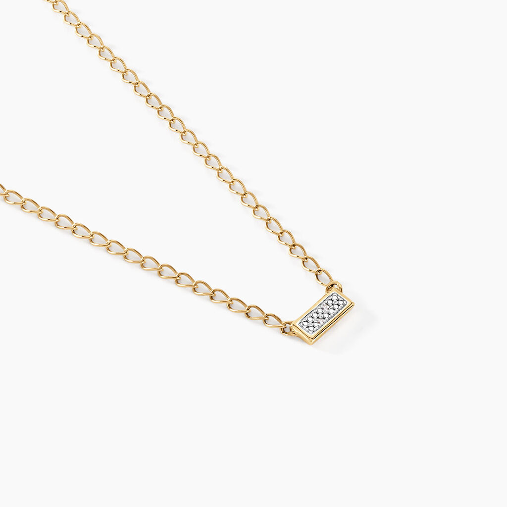 Collier Mahe Or Jaune Diamant - Colliers Femme | Histoire d’Or