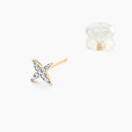 Boucles D'oreilles Puces Starlight Or Jaune Diamant - Clous d'oreilles Femme | Histoire d&rsquo;Or