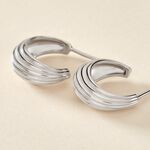 Cr&eacute;oles Jennie Argent Blanc - Boucles d'oreilles cr&eacute;oles Femme | Histoire d&rsquo;Or