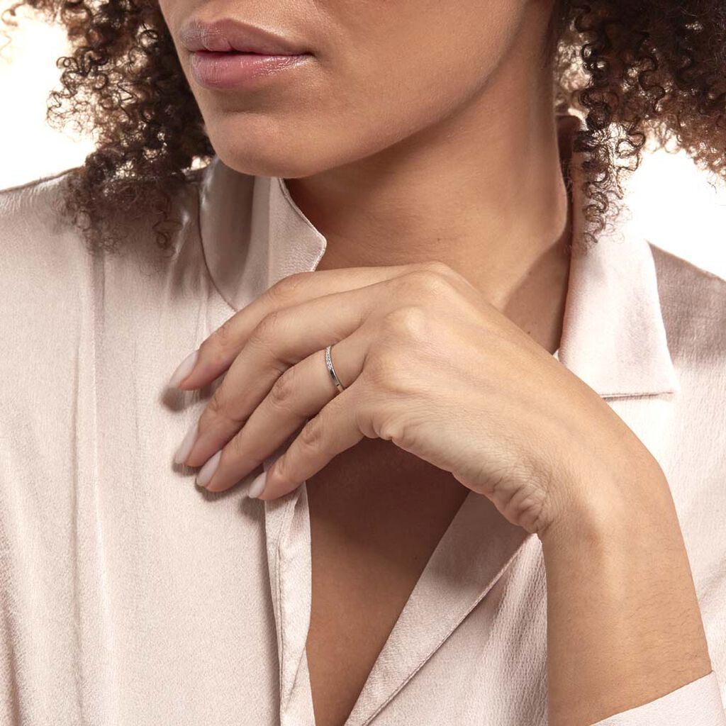 Alliance Piamanta Or Blanc - Alliances Unisex | Histoire d’Or