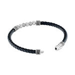 Bracelet Jourdan Pheonix Cuir Noir - Bracelets Homme | Histoire d&rsquo;Or