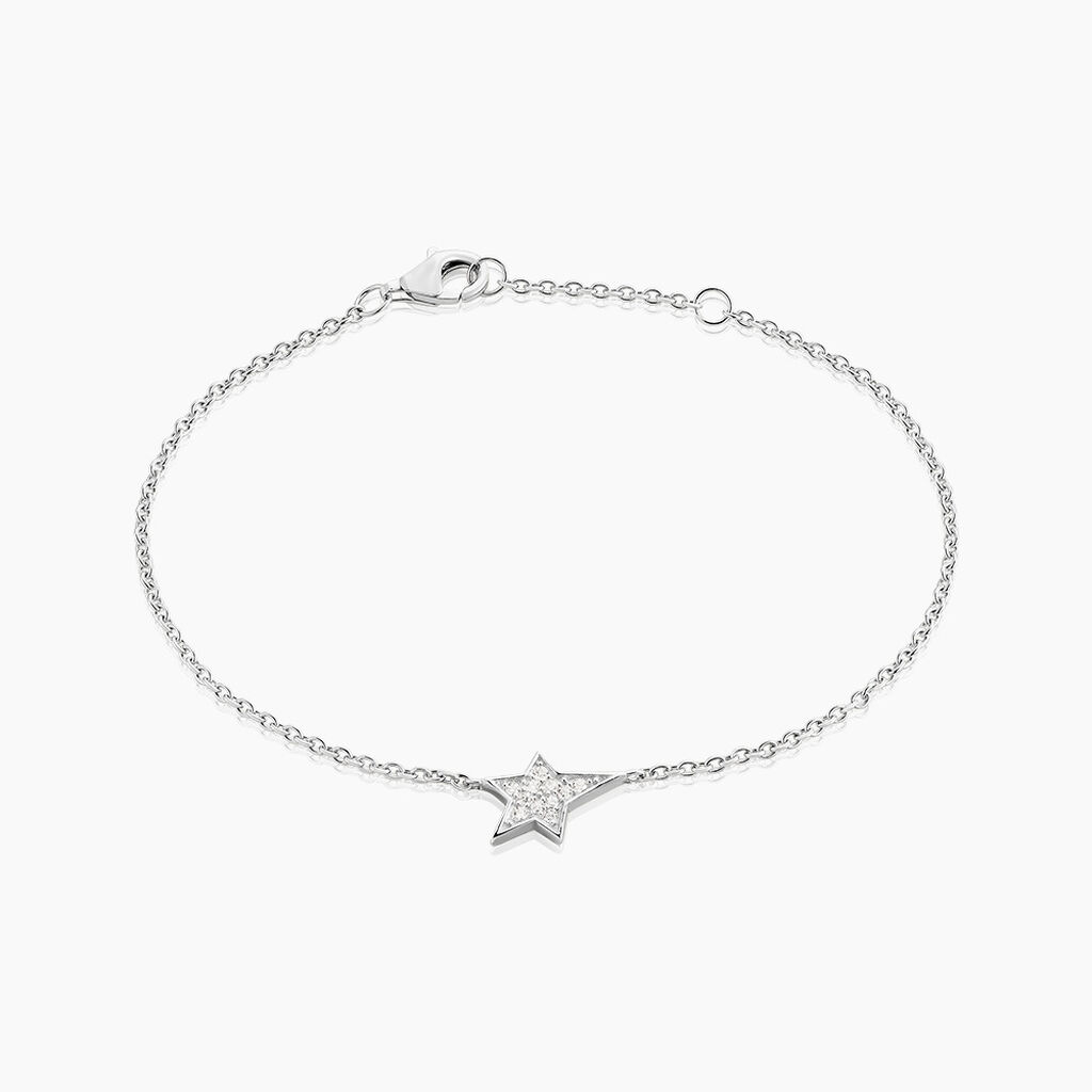 Bracelet Eliora Argent Blanc Oxyde De Zirconium