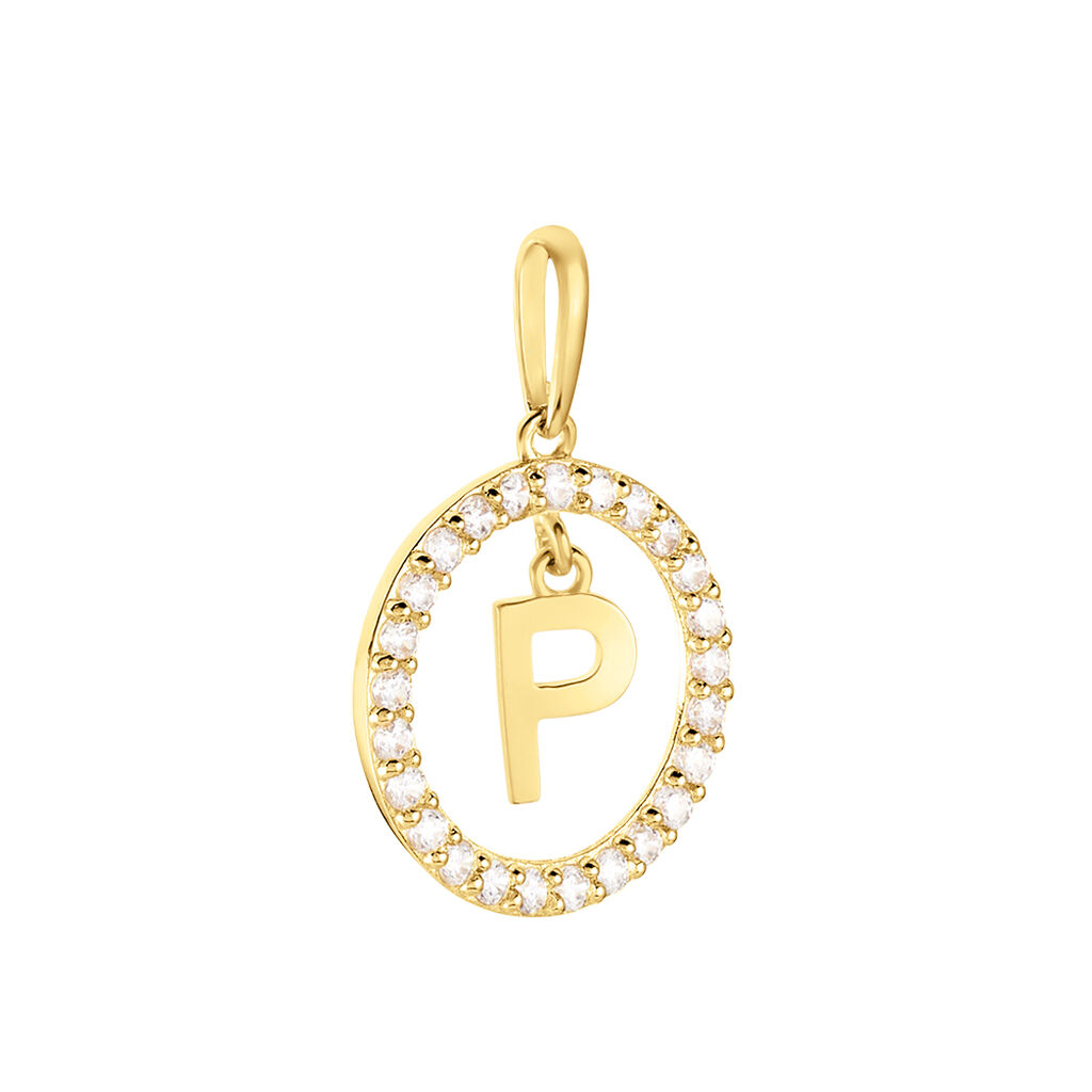 Pendentif Gabe Or Jaune Oxyde De Zirconium - Pendentifs Femme | Histoire d&rsquo;Or