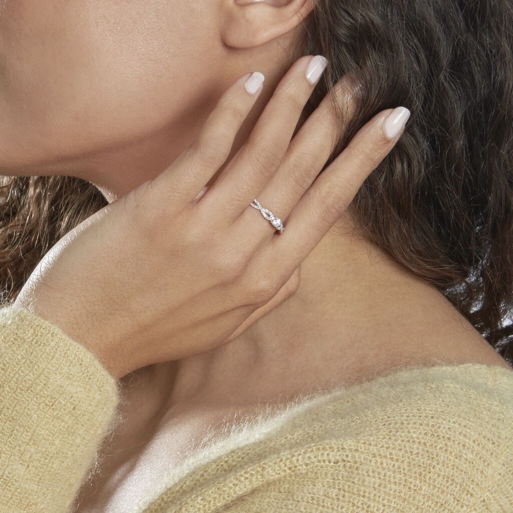 Bague Solitaire Livia Or Rose Diamant - Bagues solitaires Femme | Histoire d’Or