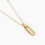 Collier Caty Argent Dor&eacute; A L'Or 750/1000 Oxyde De Zirconium - Colliers Femme | Histoire d&rsquo;Or