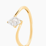 Bague Icone Or Jaune Diamant Synthetique - Bagues solitaires Femme | Histoire d&rsquo;Or
