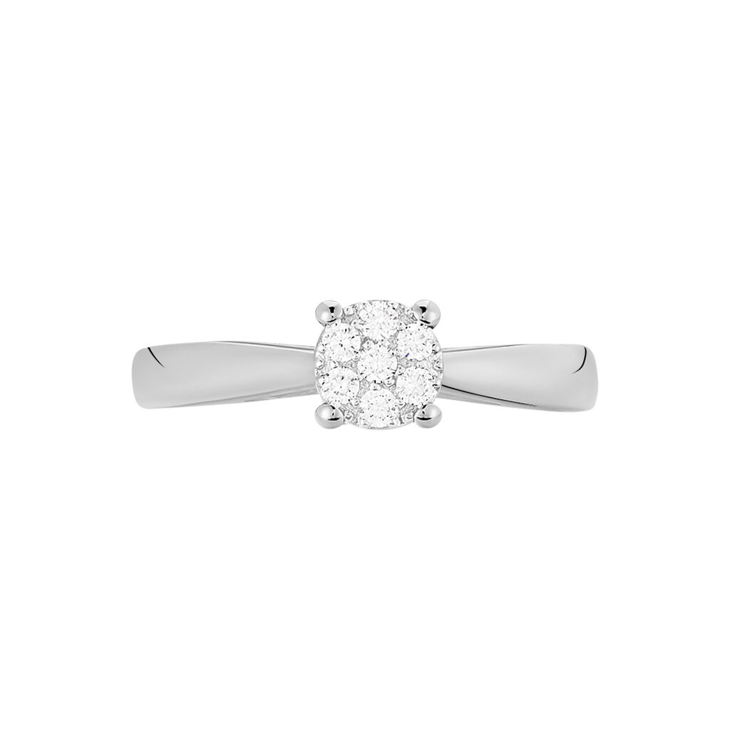 Bague Solitaire Artemis Or Blanc Diamant - Bagues solitaires Femme | Histoire d’Or