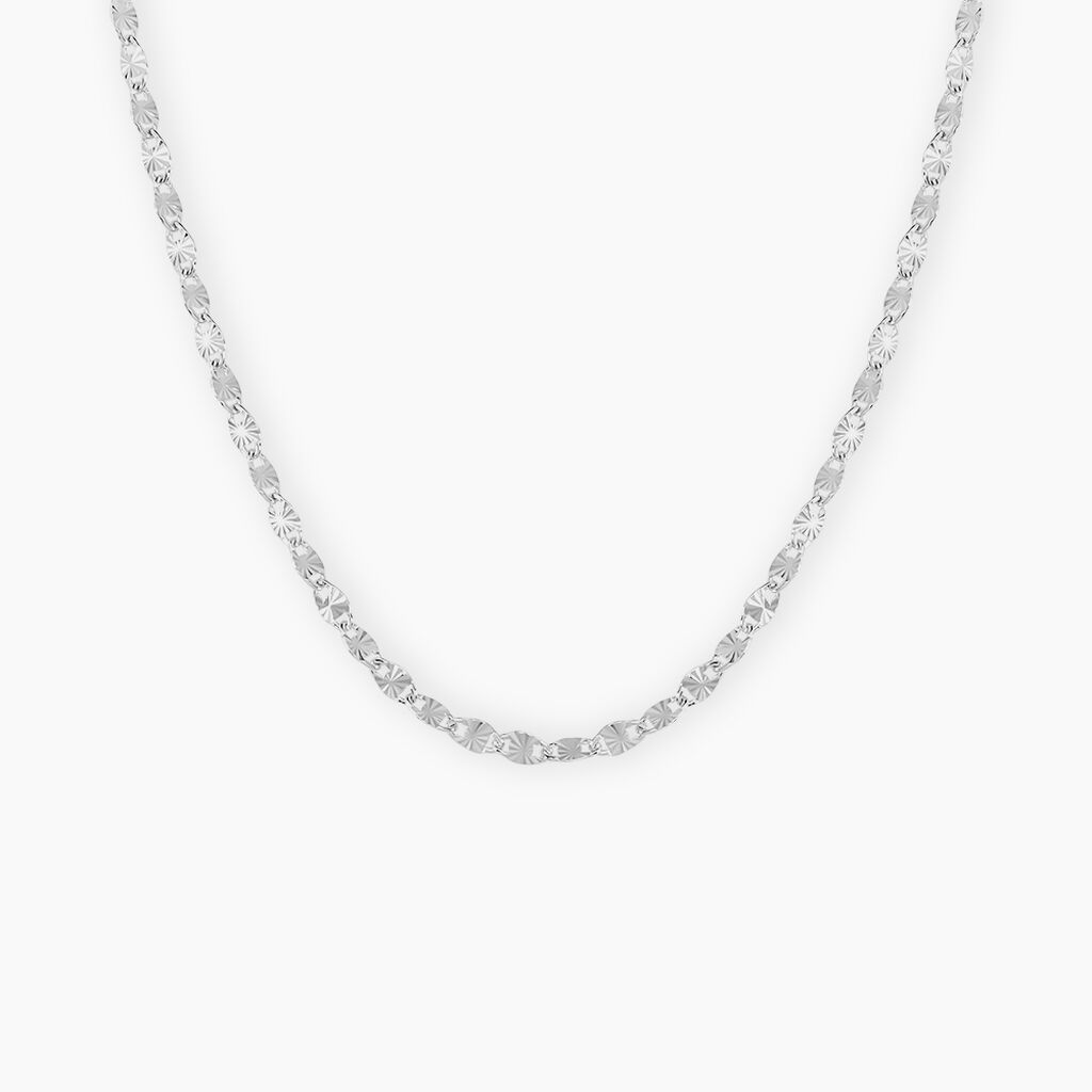 Collier Mirabelle Argent Blanc - Bijoux sans pierre Femme | Histoire d&rsquo;Or