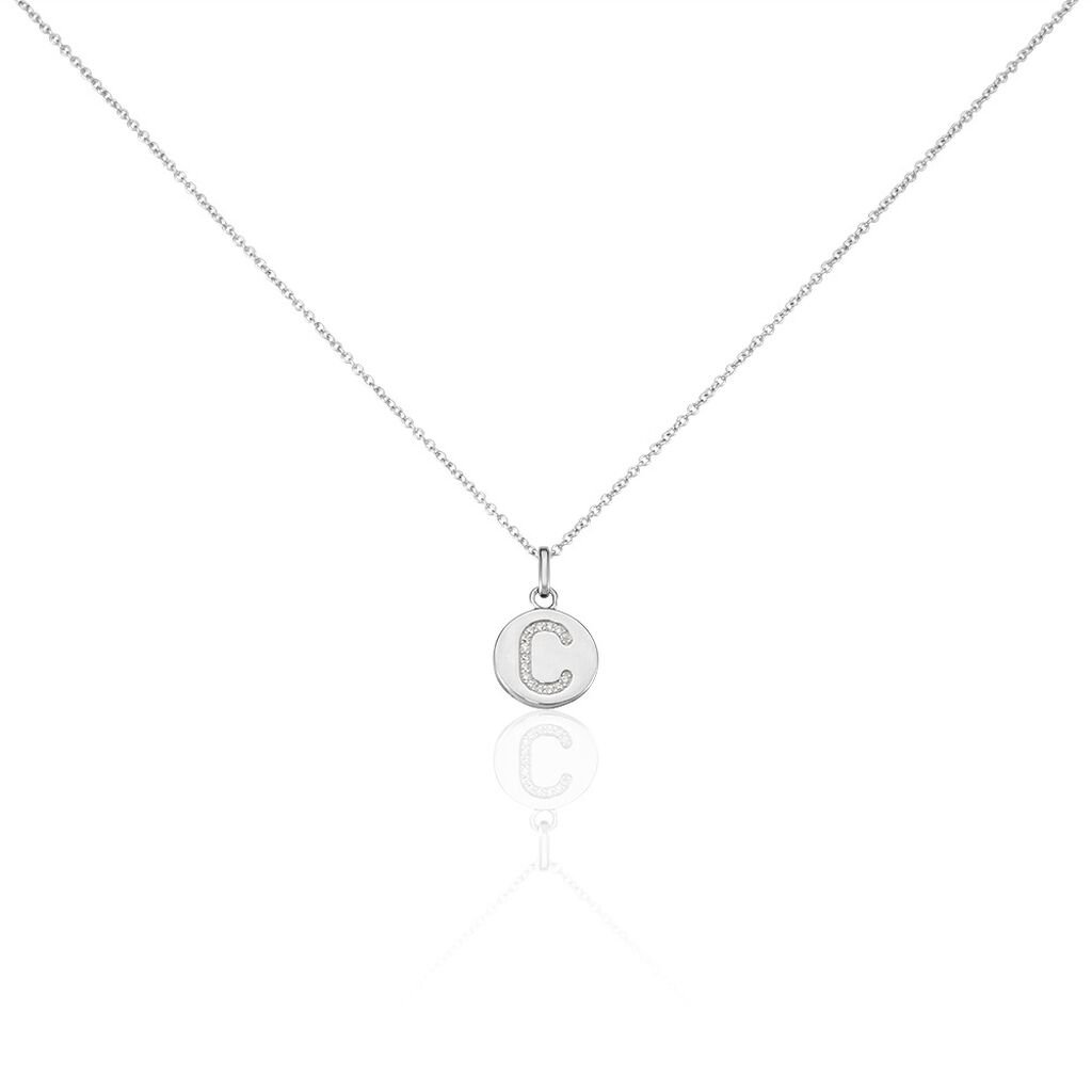 Collier Argent Eugenien Oxydes De Zirconium - Colliers fantaisie Femme | Histoire d&rsquo;Or