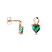 Boucles D'oreilles Puces Argent Rose Atieno Oxyde De Zirconium - Boucles d'oreilles fantaisie Femme | Histoire d’Or