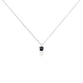Collier Lylwenn Argent Blanc Oxyde De Zirconium Noir - Colliers fantaisie Femme | Histoire d’Or