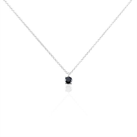 Collier Lylwenn Argent Blanc Oxyde De Zirconium Noir - Colliers fantaisie Femme | Histoire d’Or