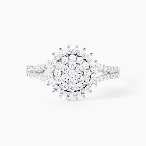 Bague Or Blanc Mirel Oxyde - Bagues avec pierre Femme | Histoire d’Or