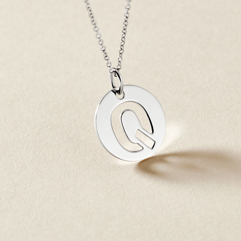 Pendentif Elio Q Argent Blanc - Pendentifs Famille | Histoire d’Or