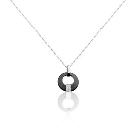 Collier Suzanne Argent Blanc Céramique Et Oxyde De Zirconium - Colliers fantaisie Femme | Histoire d’Or