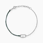 Bracelet Infini Pop Argent Blanc Oxyde De Zirconium - Bracelets cordon Famille | Histoire d&rsquo;Or