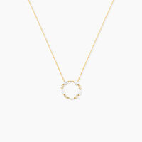 Collier Tiara Or Jaune Oxyde De Zirconium