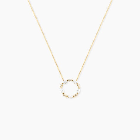 Collier Tiara Or Jaune Oxyde De Zirconium - Colliers Femme | Histoire d’Or