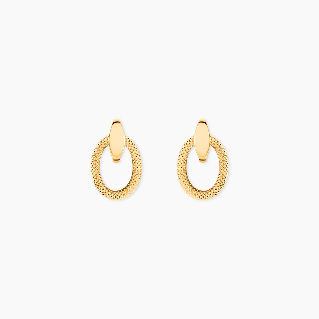 Boucles D'Oreilles Puces Iveline Or Jaune - Clous d'oreilles Femme | Histoire d&rsquo;Or