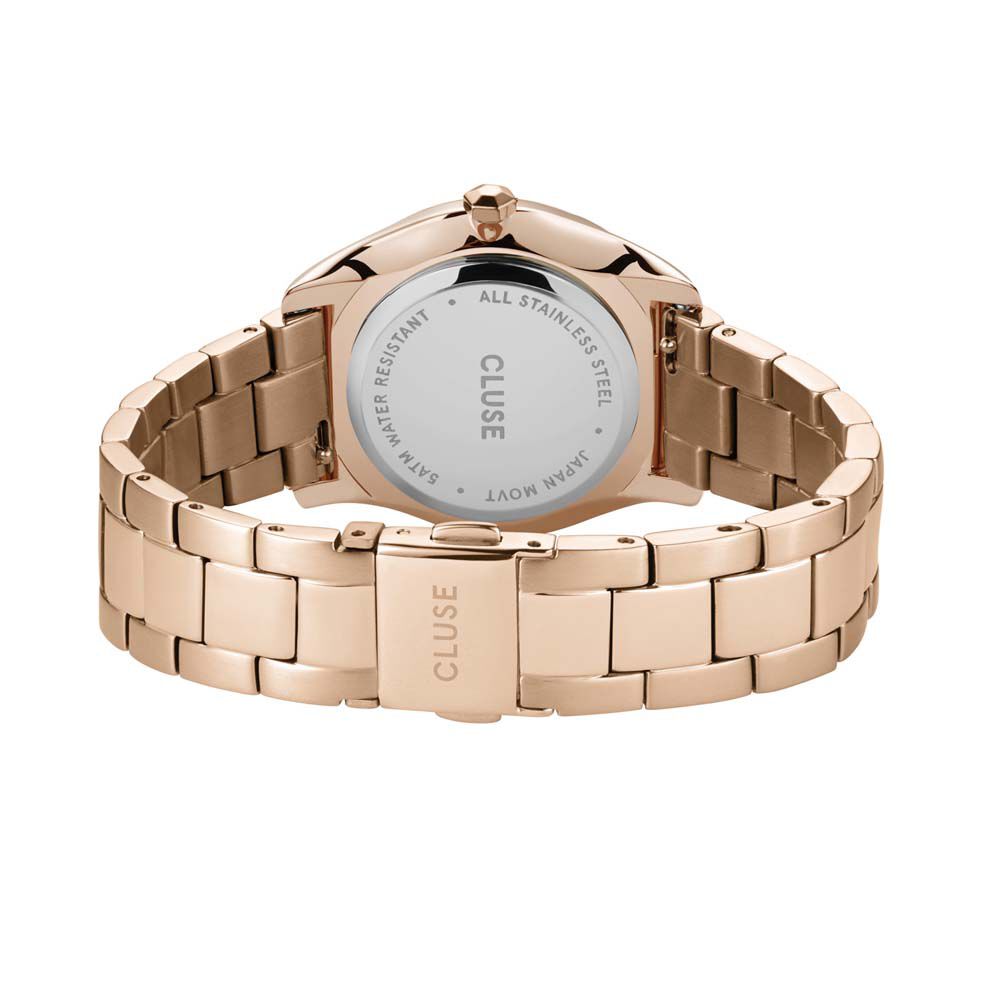 Montres Cluse CW11201 Acier Boucle déployante avec sureté Rose Ronde -  HIMFRQR0210 • Histoire d'Or
