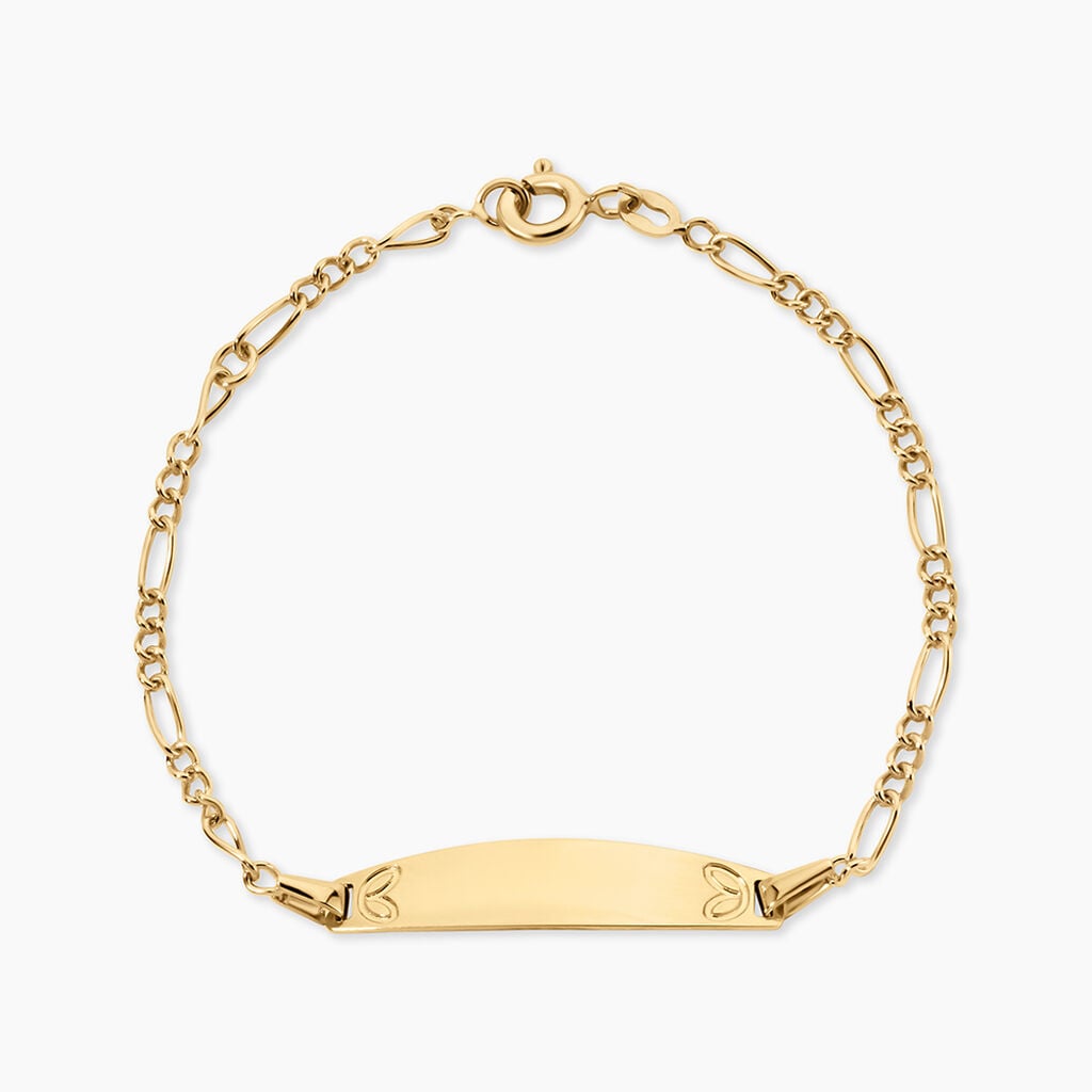 Bracelet Identit&eacute;e Bartolomee Argent Dor&eacute; A L'Or 750/1000 - Gourmettes Femme | Histoire d&rsquo;Or