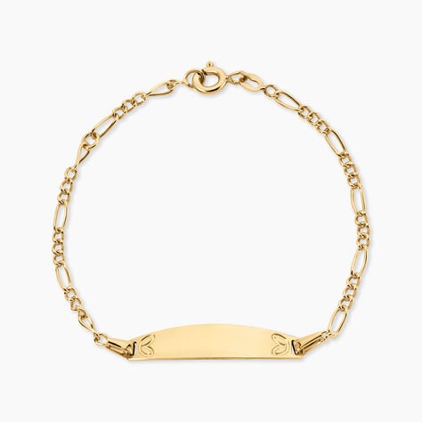 Bracelet Identit&eacute;e Bartolomee Argent Dor&eacute; A L'Or 750/1000 - Gourmettes Femme | Histoire d&rsquo;Or